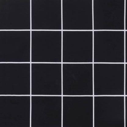 Almofadões p/ banco jardim 2 pcs 120x50x7cm tecido xadrez preto