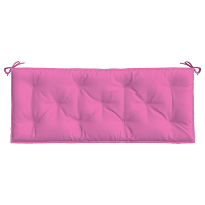 Almofadões p/ banco de jardim 2 pcs 120x50x7 cm tecido rosa