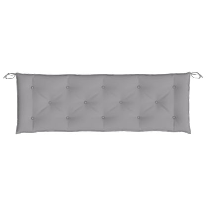 Almofadões banco jardim 2 pcs 150x50x7cm tecido oxford cinzento