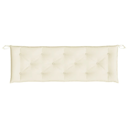 Almofadões banco jardim 2 pcs tecido oxford branco nata