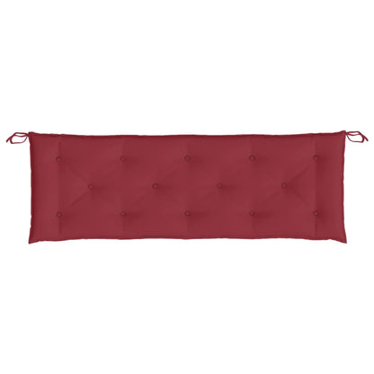 Almofadões banco jardim 2 pcs tecido oxford vermelho tinto