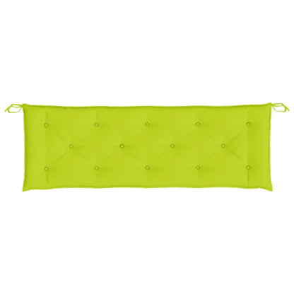 Almofadões banco jardim 2 pcs tecido oxford verde brilhante