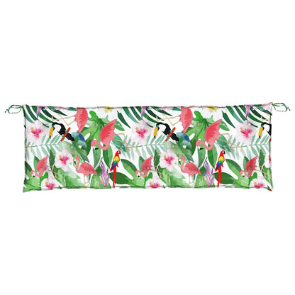 Almofadões p/ banco de jardim 2 pcs 150x50x7 cm tecido multicor
