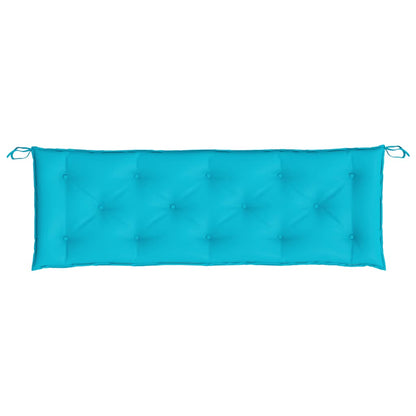 Almofadões p/ banco de jardim 2 pcs 150x50x7 cm tecido turquesa