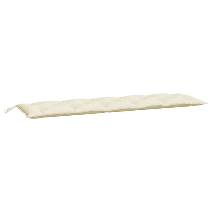 Almofadões banco jardim 2 pcs tecido oxford branco nata