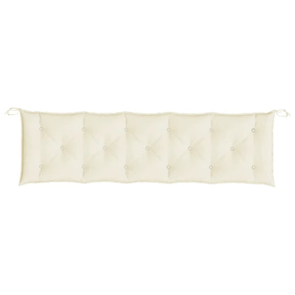 Almofadões banco jardim 2 pcs tecido oxford branco nata