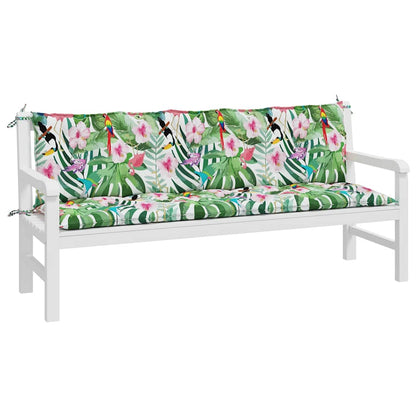 Almofadões para bancos de jardim 2 pcs tecido oxford multicor