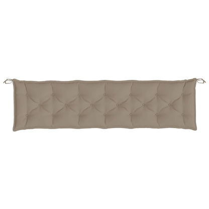 Almofadões banco jardim 2 pcs tecido oxford cinza-acastanhado