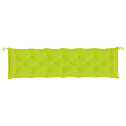 Almofadões banco jardim 2 pcs tecido oxford verde brilhante
