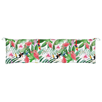 Almofadões p/ banco de jardim 2 pcs 200x50x7 cm tecido multicor