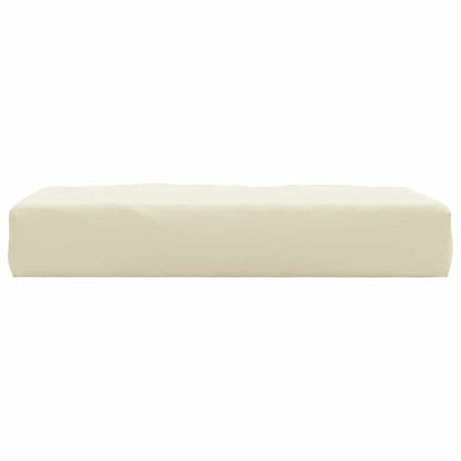 Almofadão para sofá de paletes 60x60x9,5 cm tecido cor creme