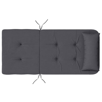 Almofadões p/ cadeira adirondack 2 pcs tecido oxford antracite