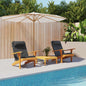 Almofadões p/ cadeira adirondack 2 pcs tecido oxford preto