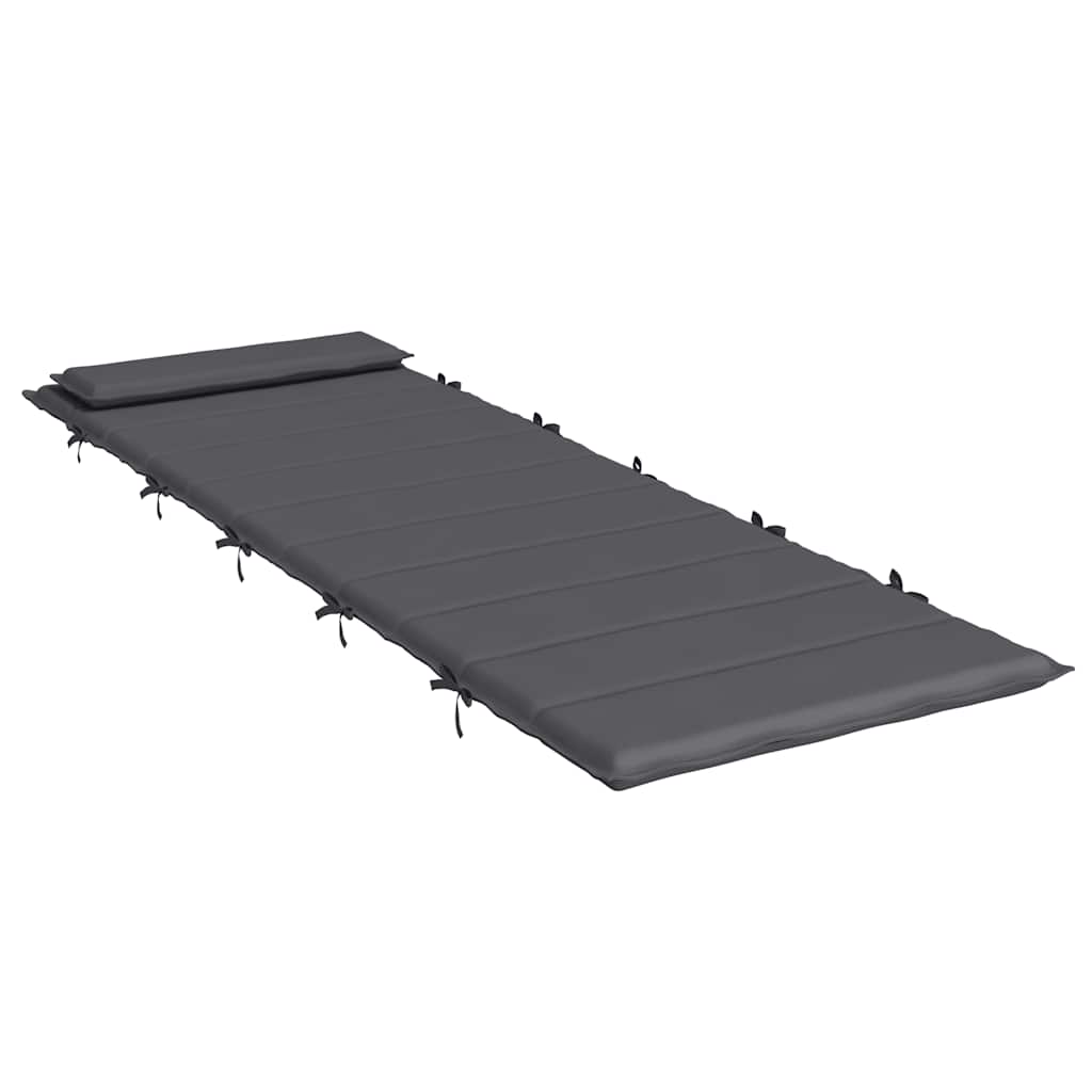 Almofadão p/ espreguiçadeira 180x60x4cm tecido oxford antracite