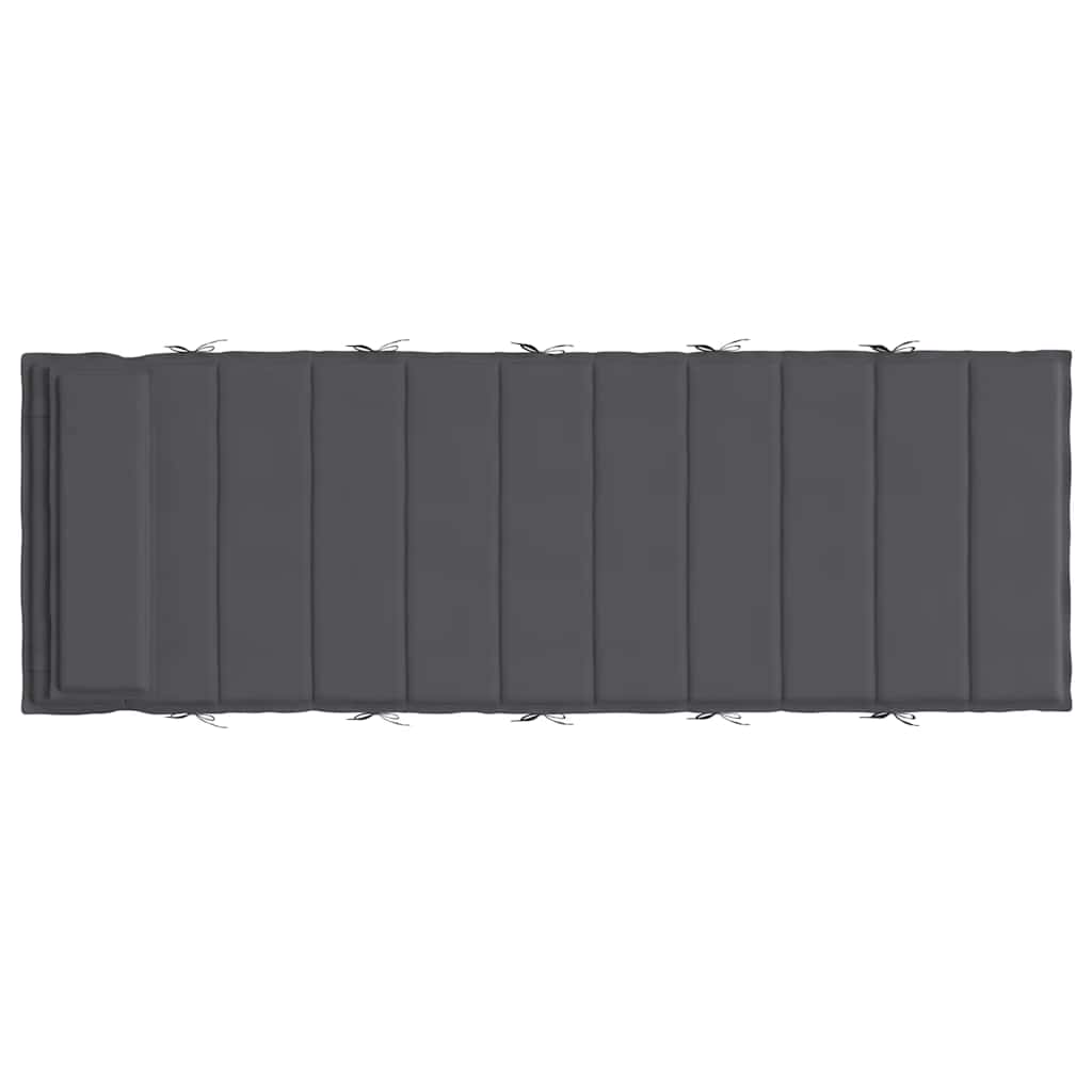 Almofadão p/ espreguiçadeira 180x60x4cm tecido oxford antracite
