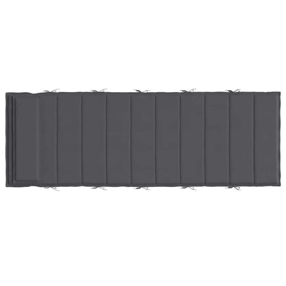 Almofadão p/ espreguiçadeira 180x60x4cm tecido oxford antracite