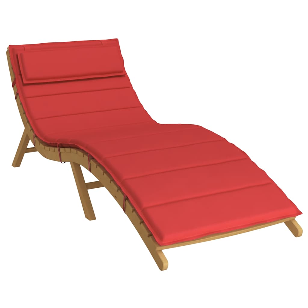 Almofadão p/ espreguiçadeira 180x60x4 cm tecido oxford vermelho