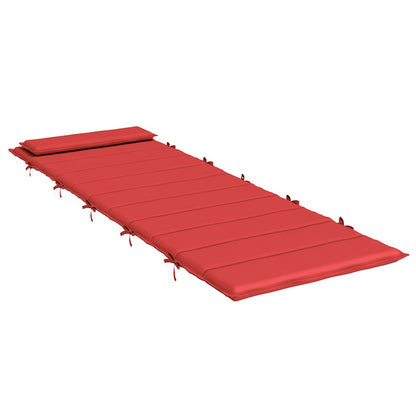 Almofadão p/ espreguiçadeira 180x60x4 cm tecido oxford vermelho