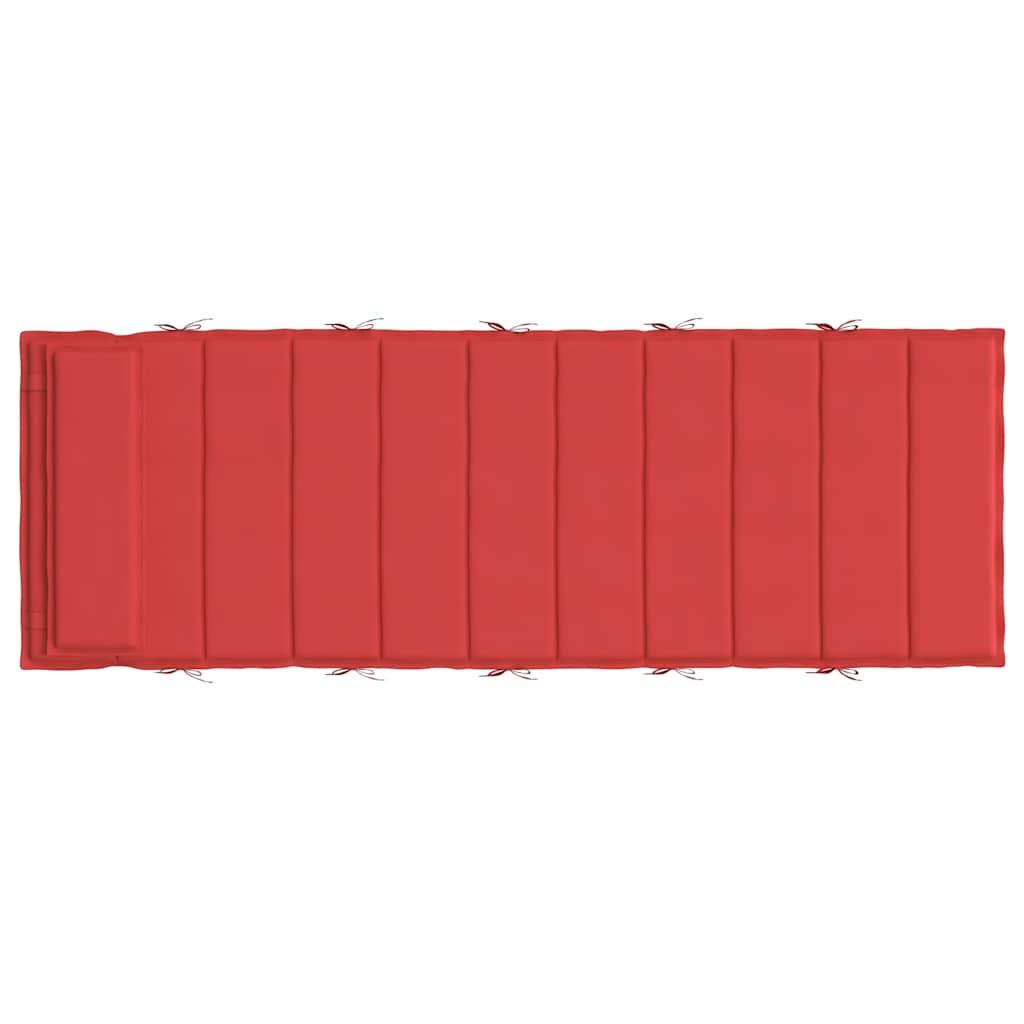 Almofadão p/ espreguiçadeira 180x60x4 cm tecido oxford vermelho