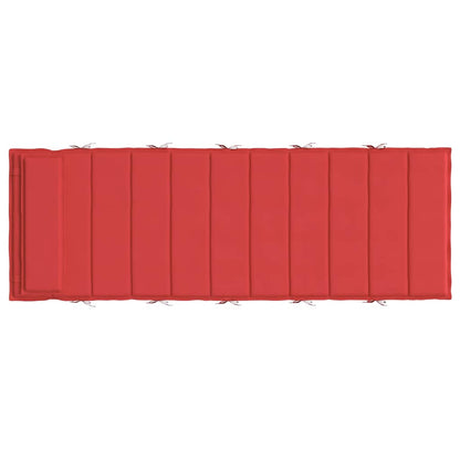 Almofadão p/ espreguiçadeira 180x60x4 cm tecido oxford vermelho