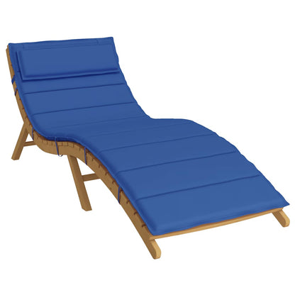 Almofadão p/ espreguiçadeira 180x60x4cm tecido oxford azul real