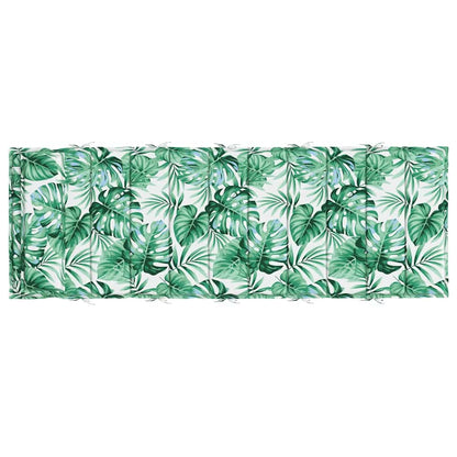 Almofadão p/ espreguiçadeira 180x60x4 cm tecido oxford folhas