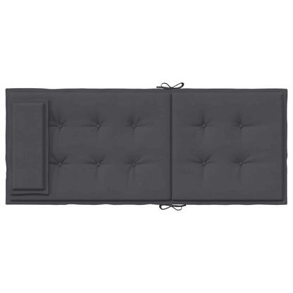 Almofadões p/ cadeira encosto alto 6pcs tecido oxford antracite