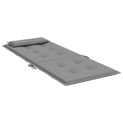 Almofadões p/ cadeira encosto alto 2 pcs tecido oxford cinzento