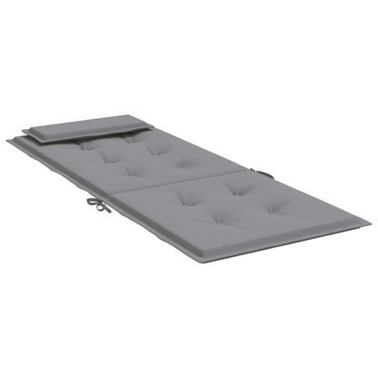 Almofadões p/ cadeira encosto alto 6 pcs tecido oxford cinzento