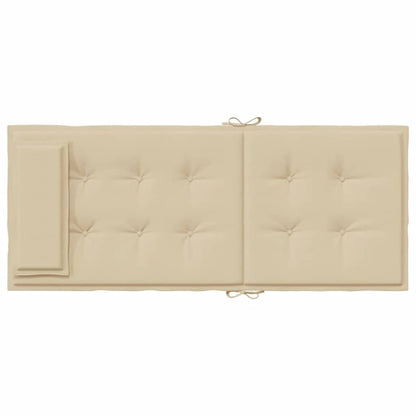 Almofadões p/ cadeira encosto alto 4 pcs tecido oxford bege