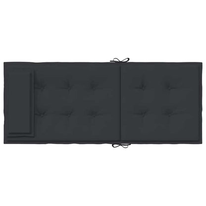 Almofadões p/ cadeira encosto alto 6 pcs tecido oxford preto