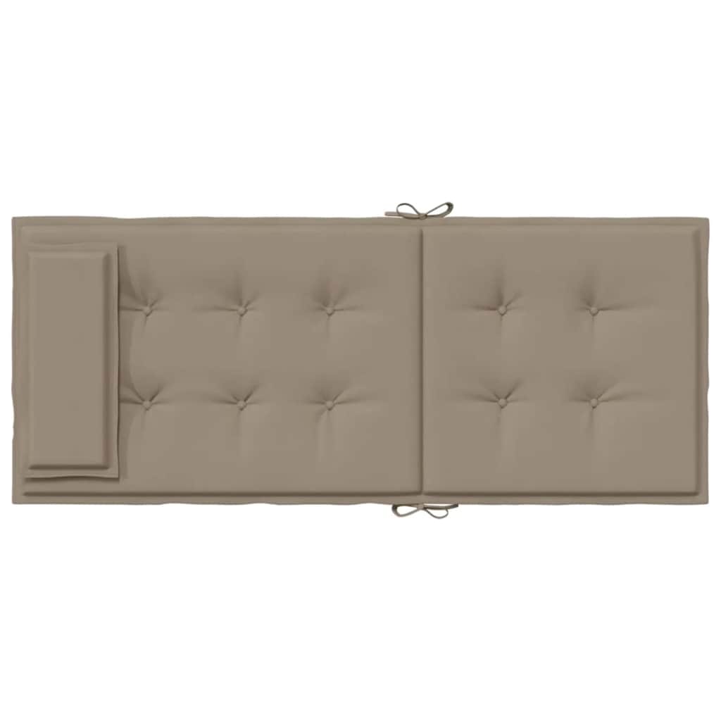Almofadões cadeira encosto alto 6pcs oxford cinza-acastanhado