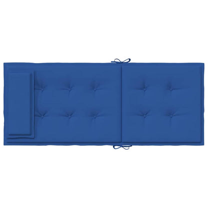 Almofadões cadeira encosto alto 4 pcs tecido oxford azul real