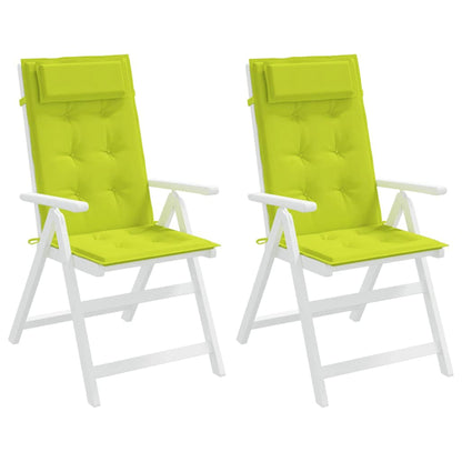 Almofadões p/ cadeira encosto alto 2 pcs oxford verde brilhante