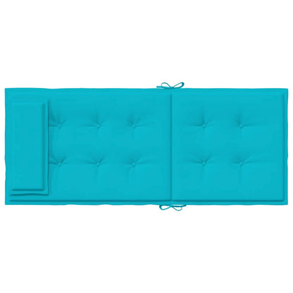 Almofadões cadeira de encosto alto 4 pcs tecido oxford turquesa