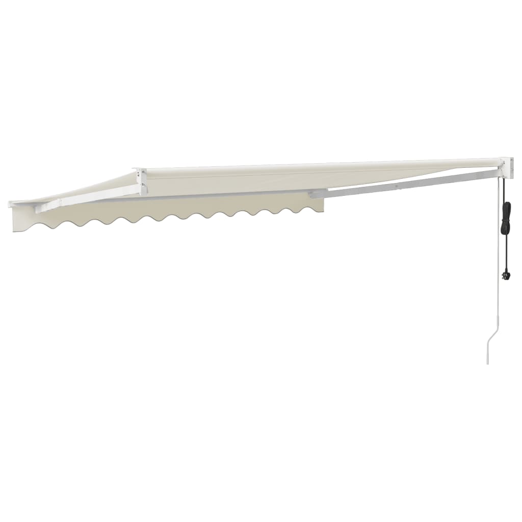 Toldo retrátil automático 3,5x2,5 m cor creme