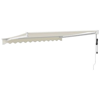 Toldo retrátil automático 3,5x2,5 m cor creme
