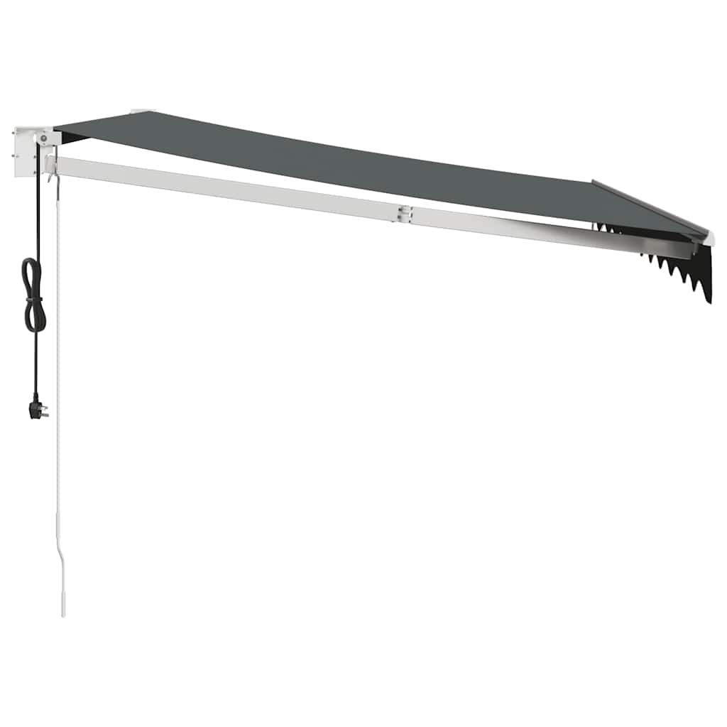 Toldo retrátil automático 3,5x2,5 m antracite