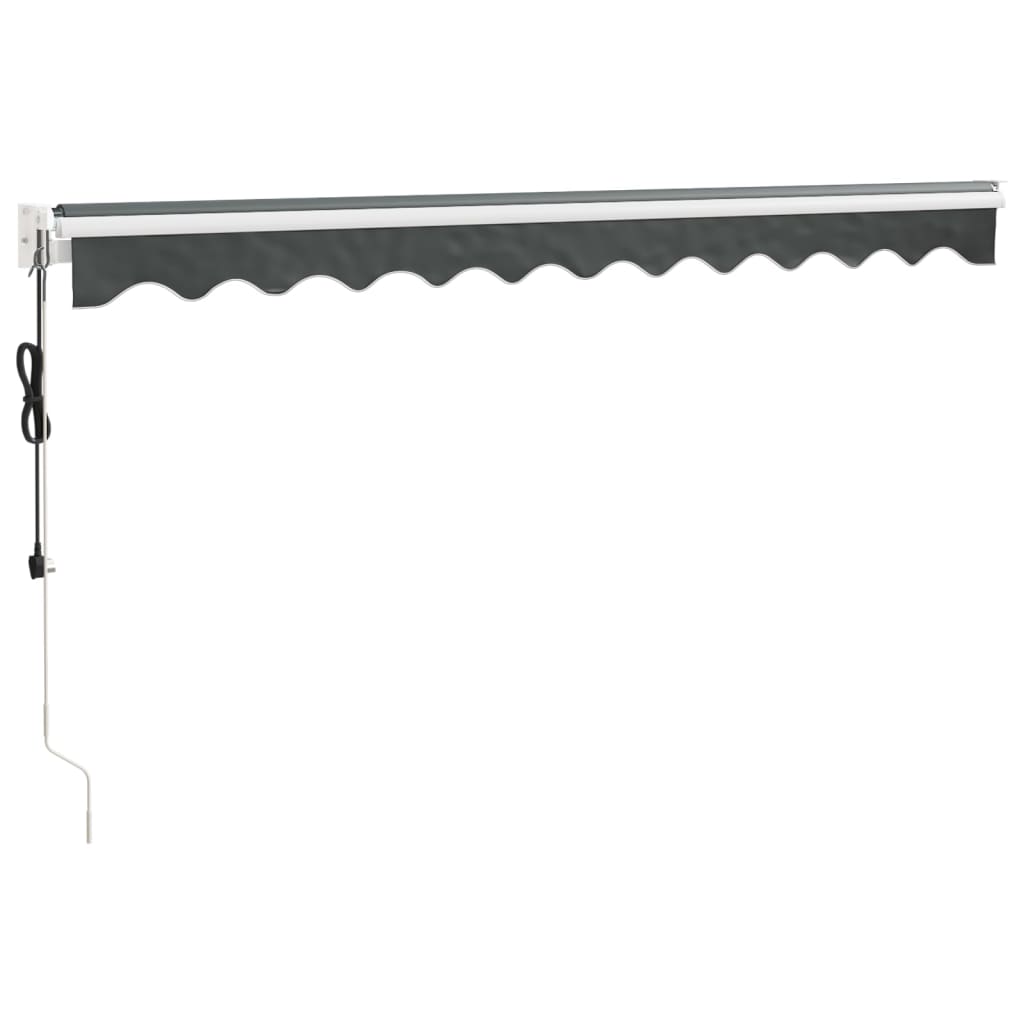 Toldo retrátil automático 3,5x2,5 m antracite