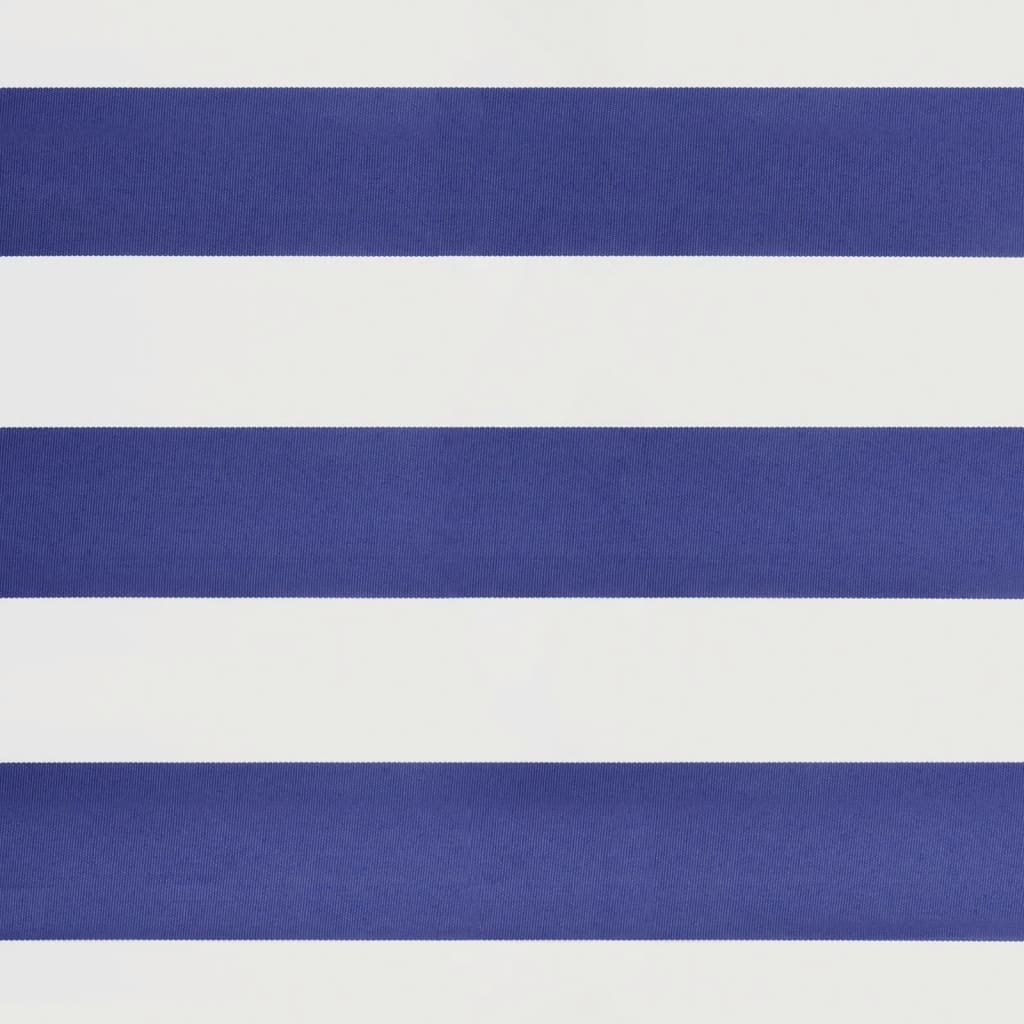 Toldo retrátil automático 5x3 m azul e branco