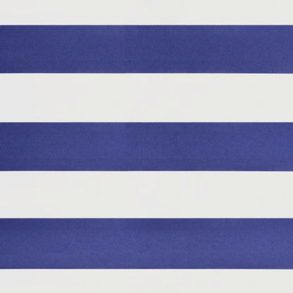 Toldo retrátil automático 5x3 m azul e branco