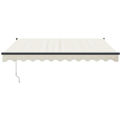 Toldo retrátil automático 3,5x2,5 m cor creme
