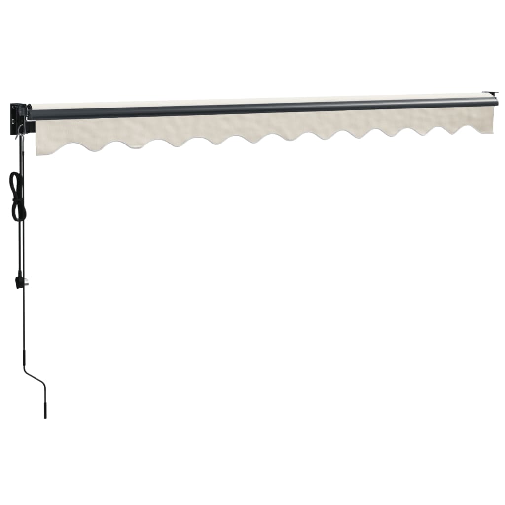 Toldo retrátil automático 3,5x2,5 m cor creme