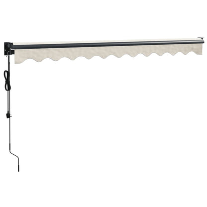 Toldo retrátil automático 3,5x2,5 m cor creme