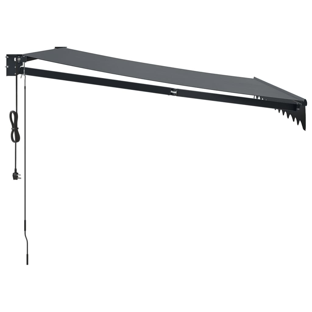 Toldo retrátil automático 3,5x2,5 m antracite