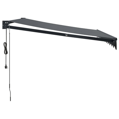 Toldo retrátil automático 3,5x2,5 m antracite