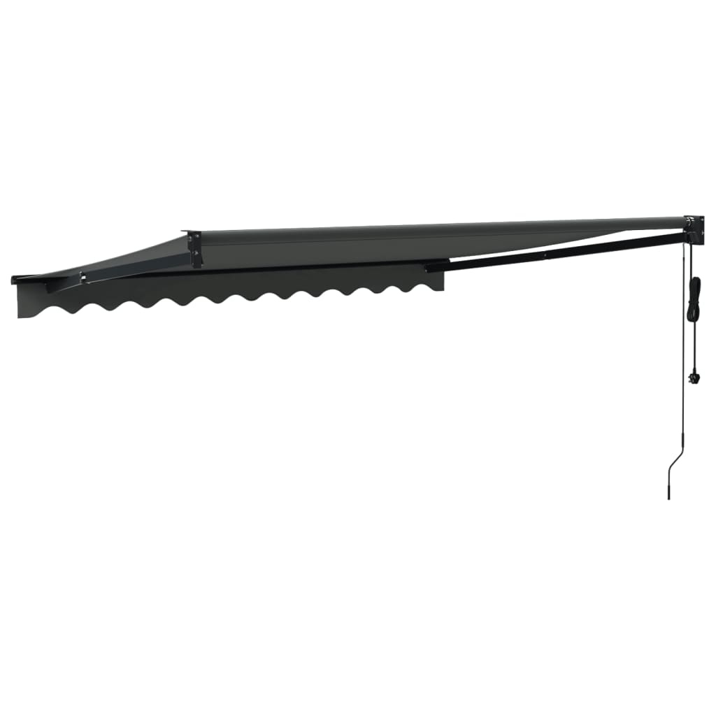 Toldo retrátil automático 3,5x2,5 m antracite
