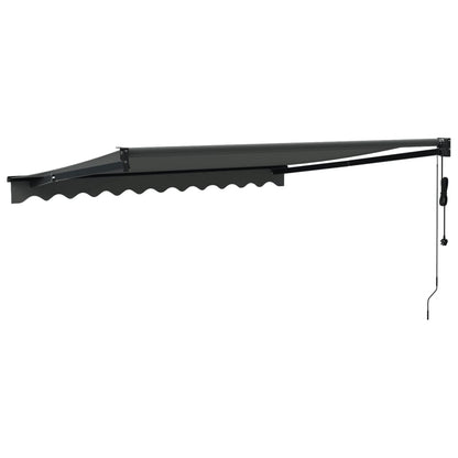 Toldo retrátil automático 3,5x2,5 m antracite