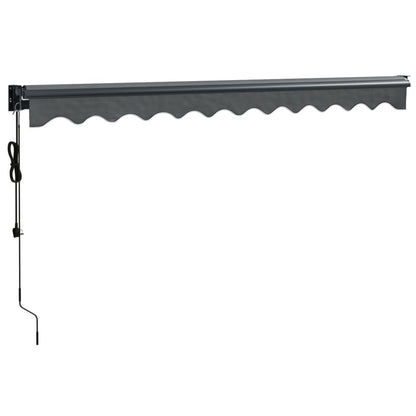 Toldo retrátil automático 3,5x2,5 m antracite