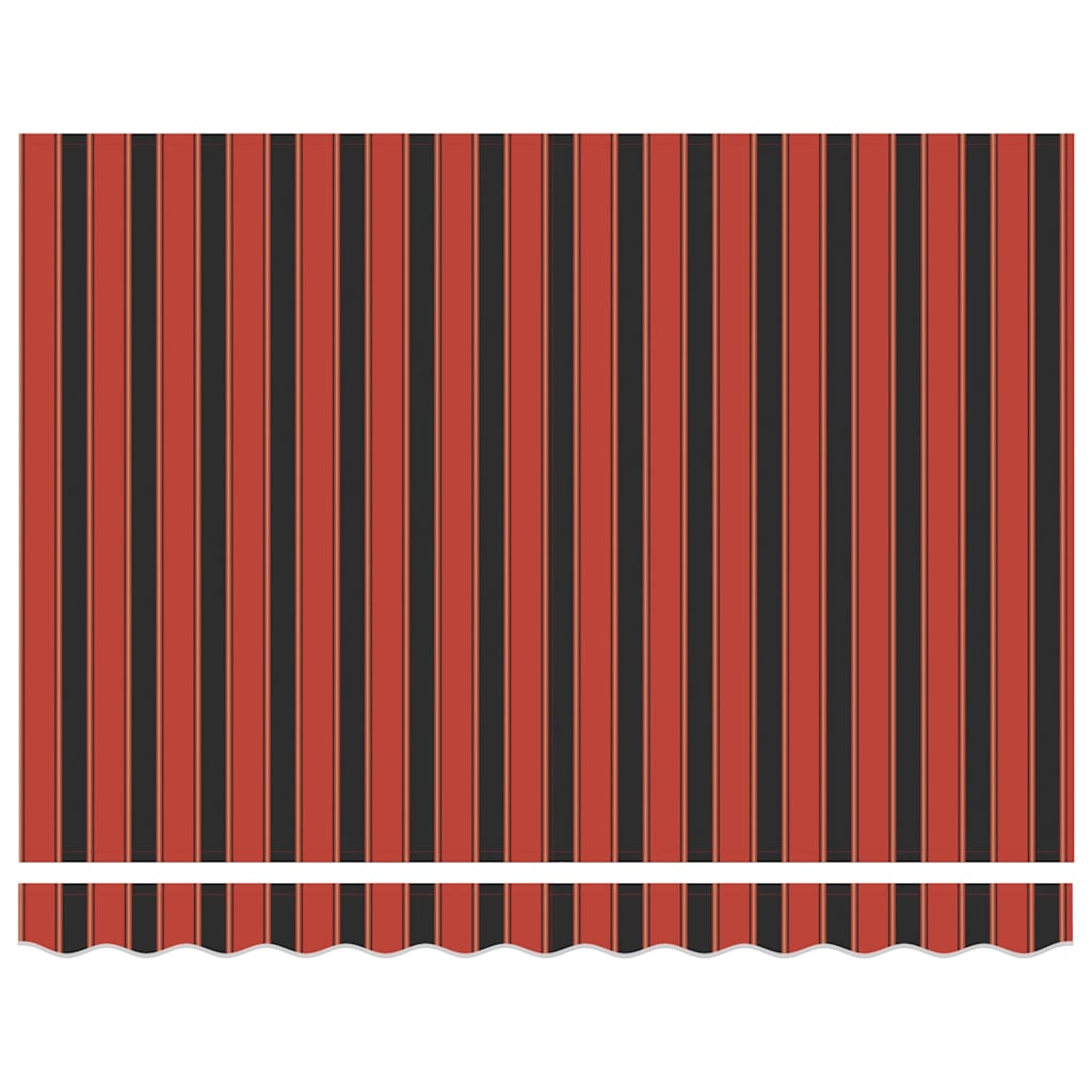 Toldo retrátil automático 3,5x2,5 m laranja e castanho